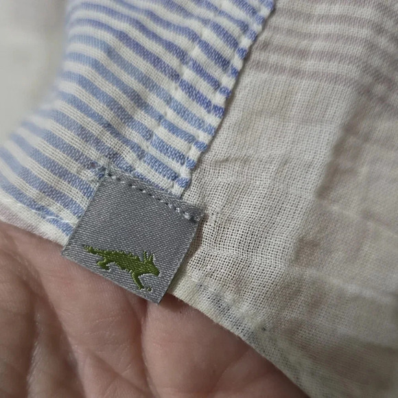 Horny Toad Airbrush Long Sleeve Shirt in Blue Pinstripe, Lightweight, EUC! - Picture 12 of 12